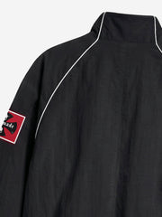 Color Block Embroidered Piped Racing Jacket
