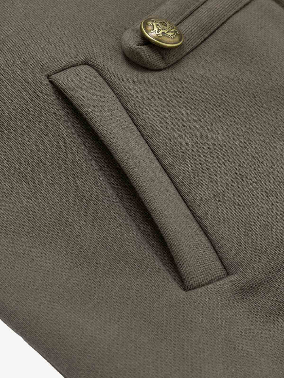 Military Napoleon Button Slim Jacket