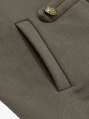 Military Napoleon Button Slim Jacket