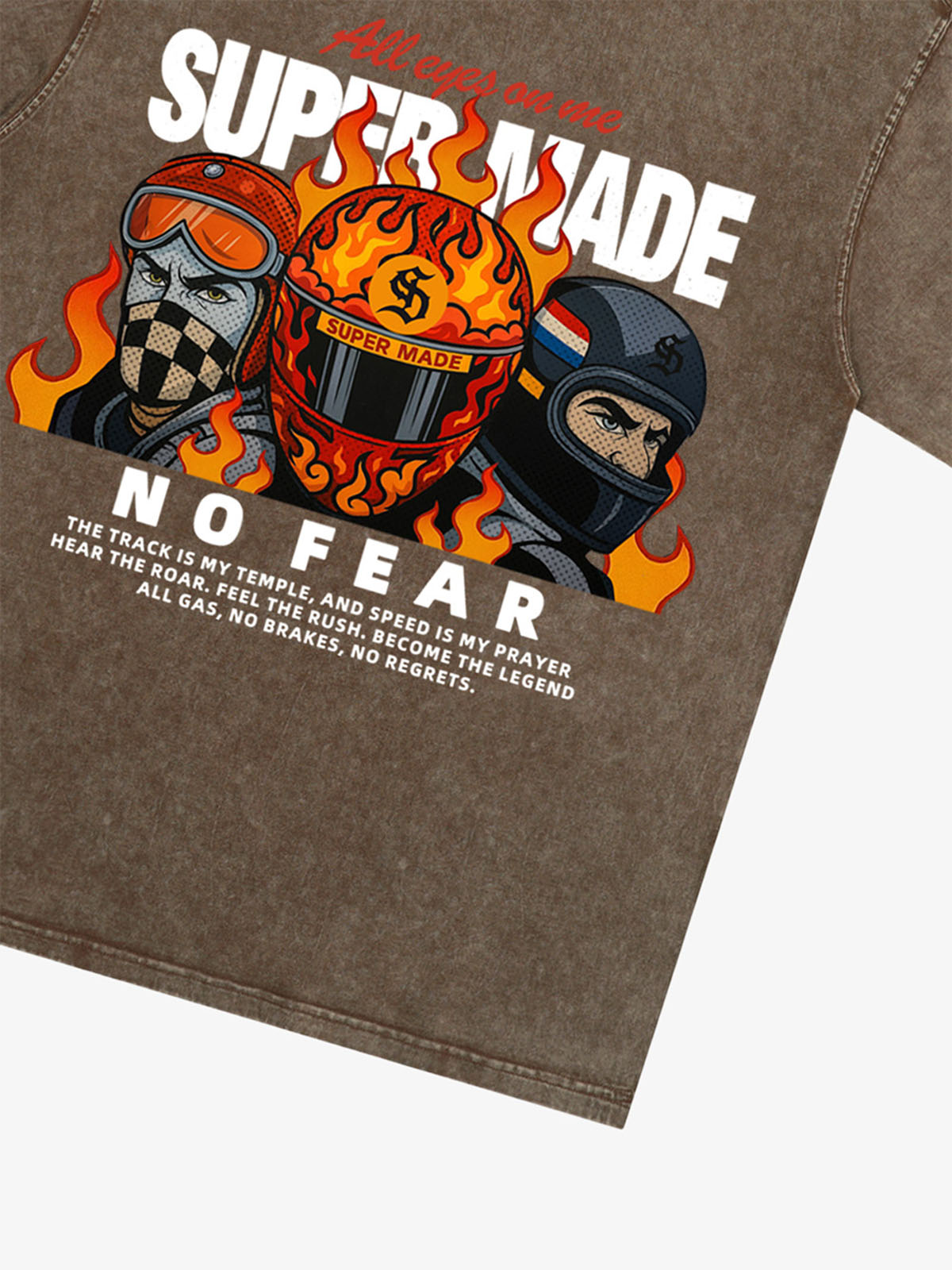 Motorcycle racing graphic T-shirt 
