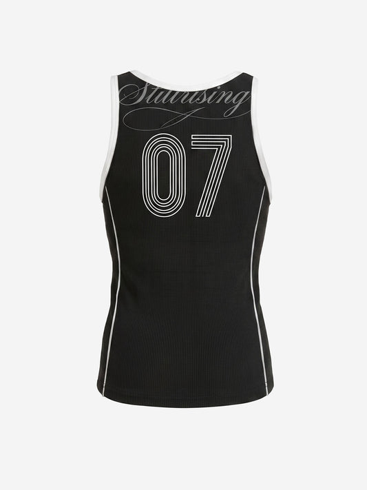 Number Logo Color Block Vest