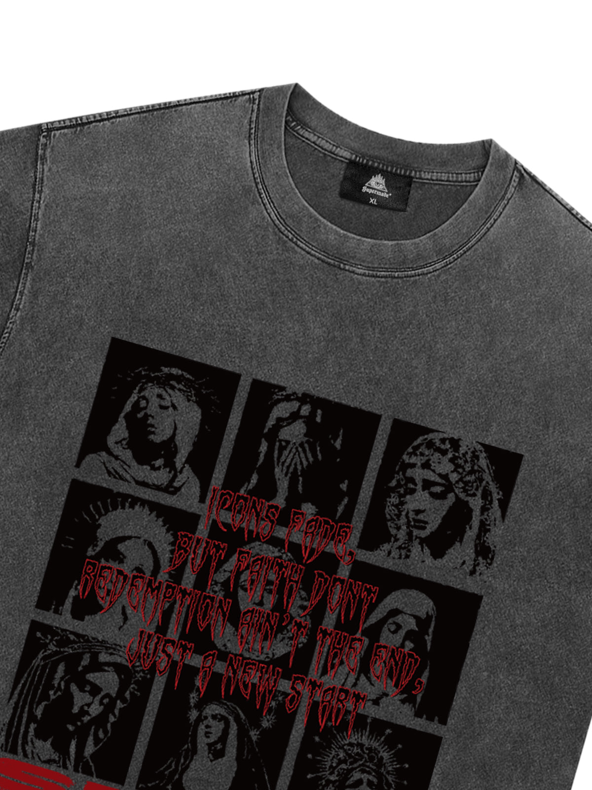 Original Saint Slogan Graphic T-Shirt 