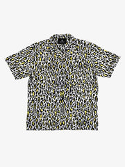 Classic Cheetah Print Camp Collar Boxy Shirt 