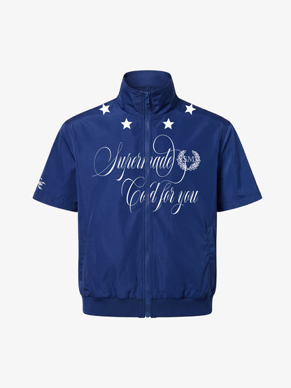 Star Print Short Sleeve Jacket