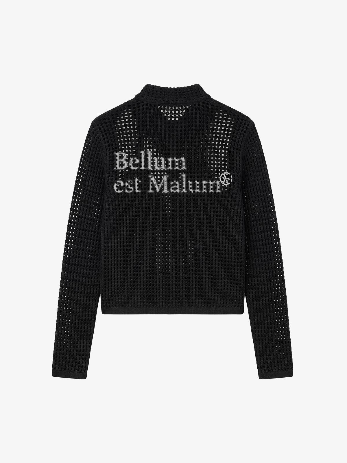 Graphic Mesh Knit Slim Jacket