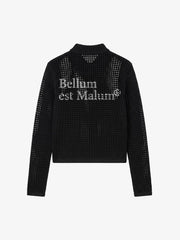 Graphic Mesh Knit Slim Jacket