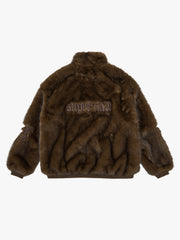 Supermade Embroidered Fur Jacket - 2486 