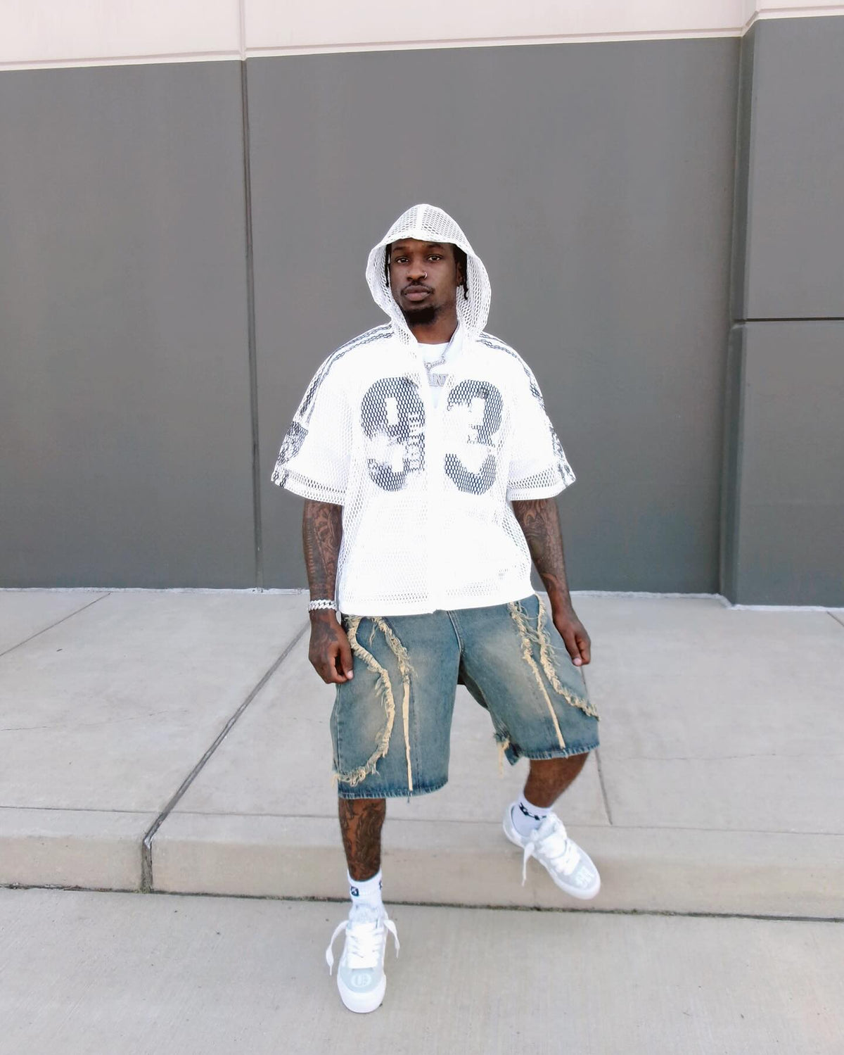 Thesupermade High Street Washed Distressed Denim Shorts - 2100 