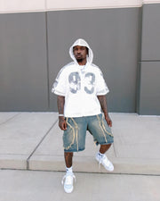 Thesupermade High Street Washed Distressed Denim Shorts - 2100 