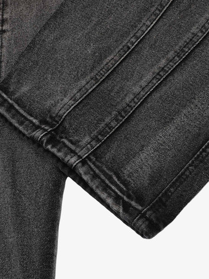 Thesupermade Raw Edge Patch Straight Jeans 
