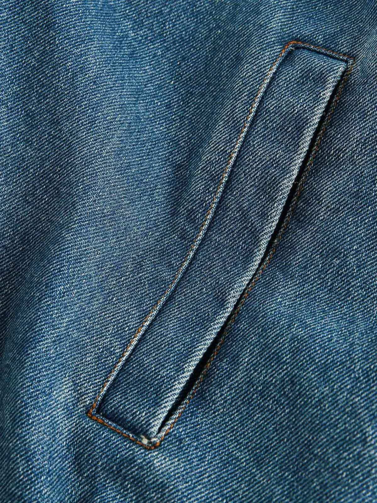 Heavy Washed Denim Work Jacket 