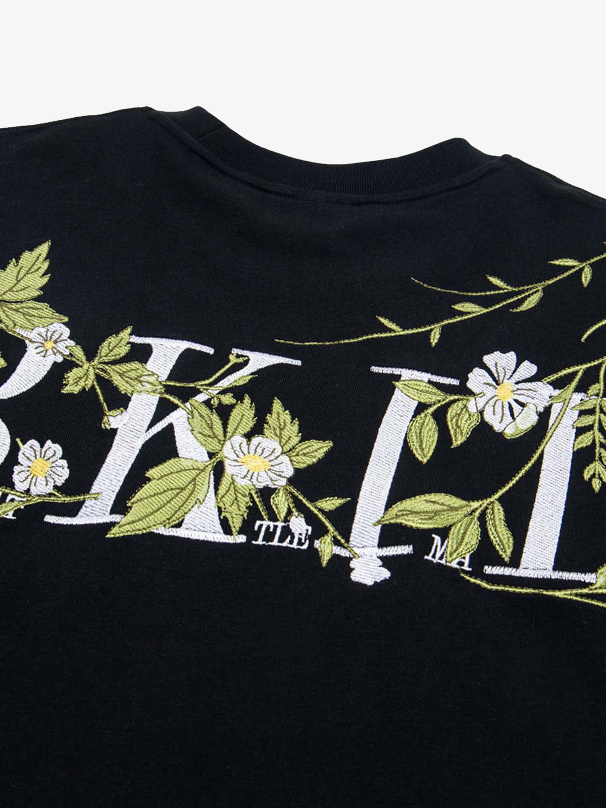 Floral Embroidered Oversized Short Sleeve T-Shirt 