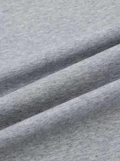 Retro Motorcycle Pleated Patch T-shirt 