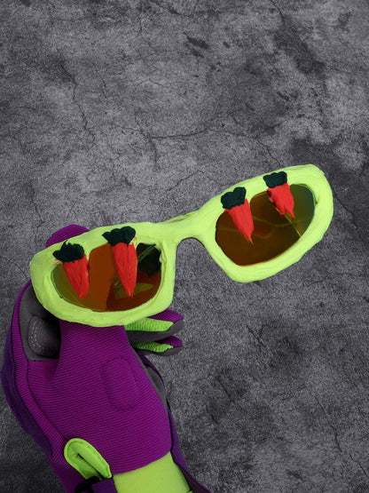 Fun Carrot-Embellished Sunglasses 