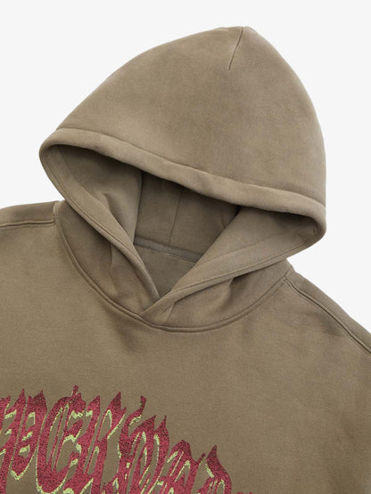 Thesupermade Oversized Graphic Hoodie Set 