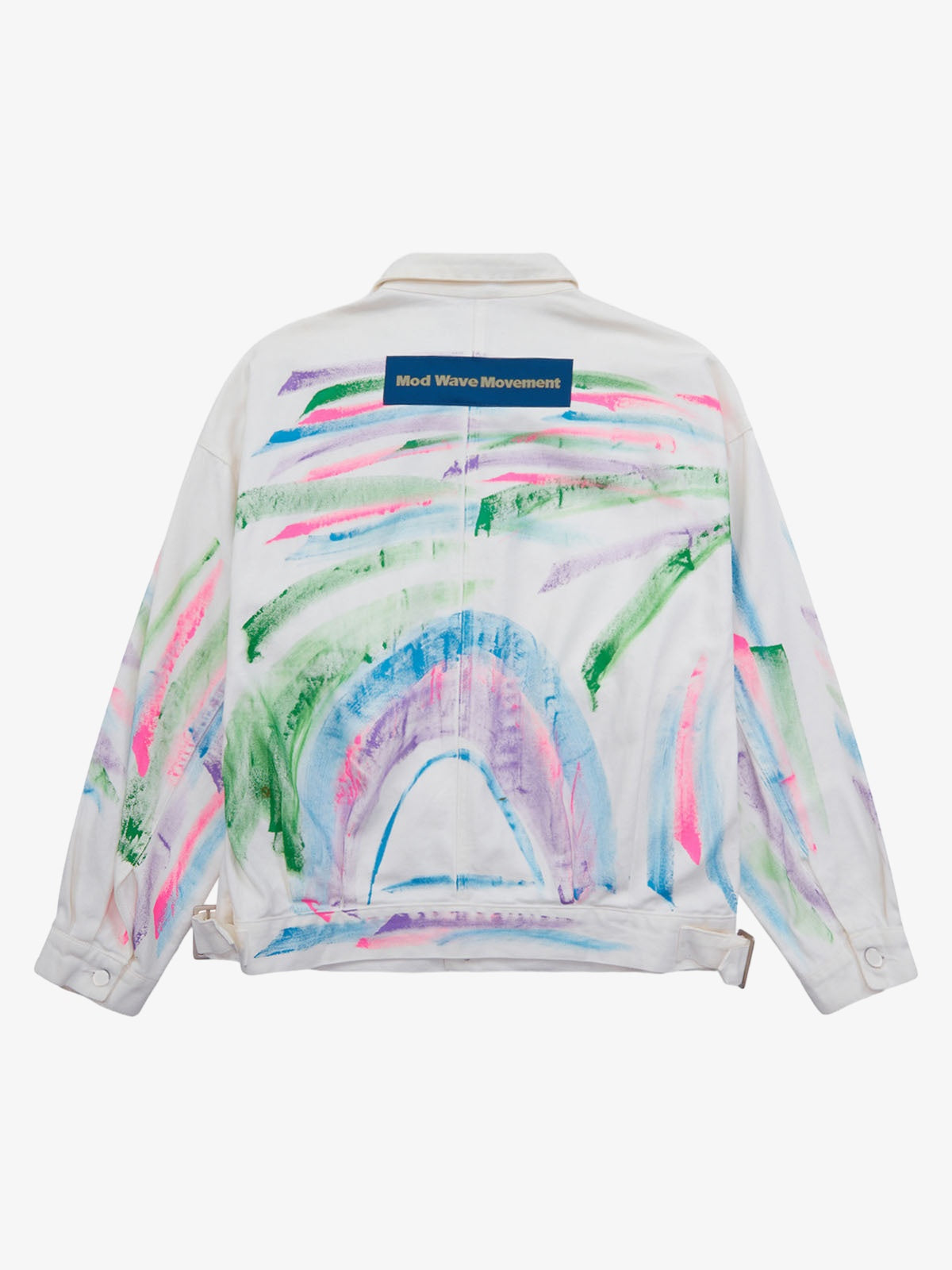 Thesupermade Hip-hop Hand-painted Graffiti Denim Jacket - 2010 
