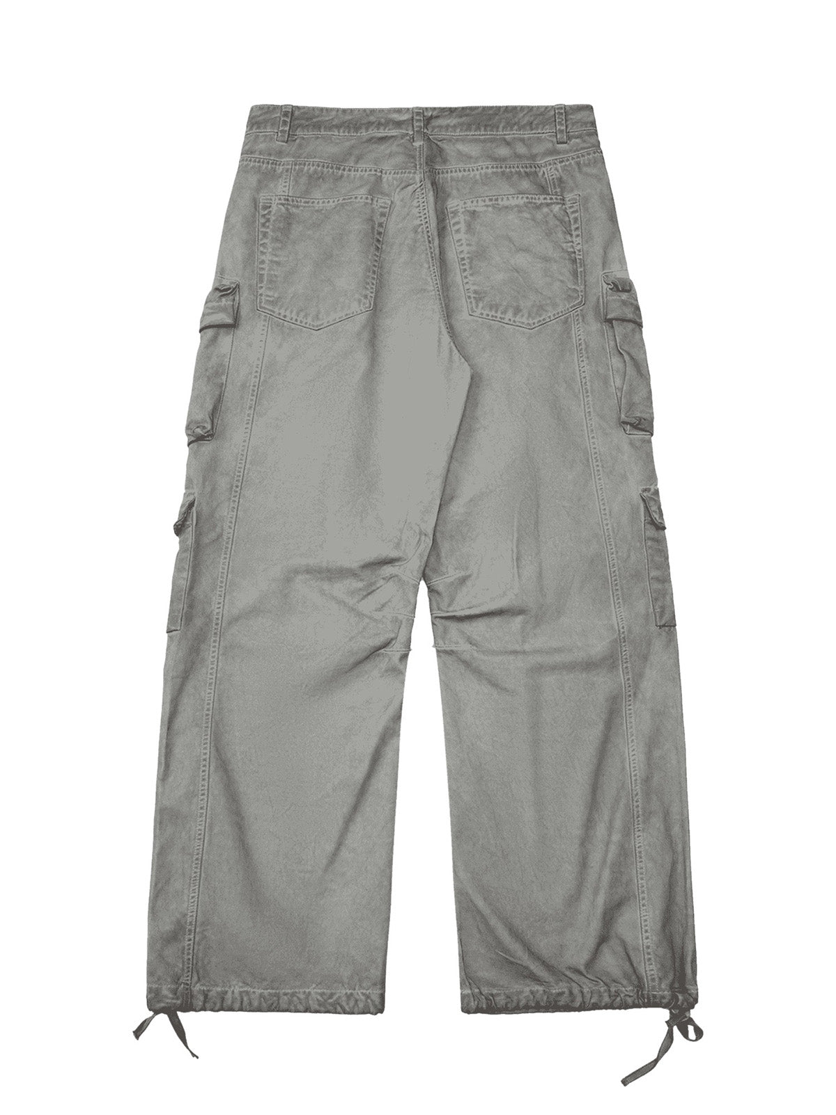 Thesupermade Vintage Wasteland Style Multi Pocket Work Pants
