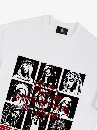 Original Saint Slogan Graphic T-Shirt 