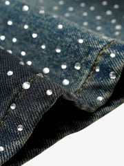 Heavy Diamond Drawstring Denim Jorts 