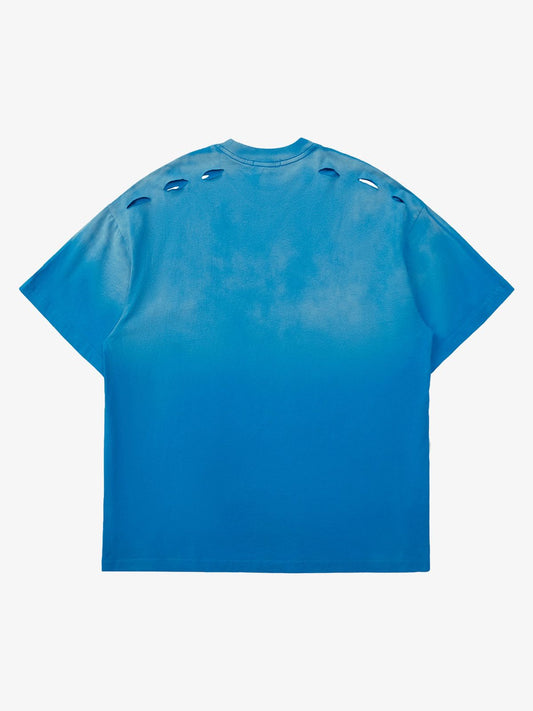Thesupermade High Street Gradient Design Hole T-shirt - 2139 