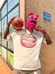 Full Diamond Tooth Pattern T-Shirt - 2258 