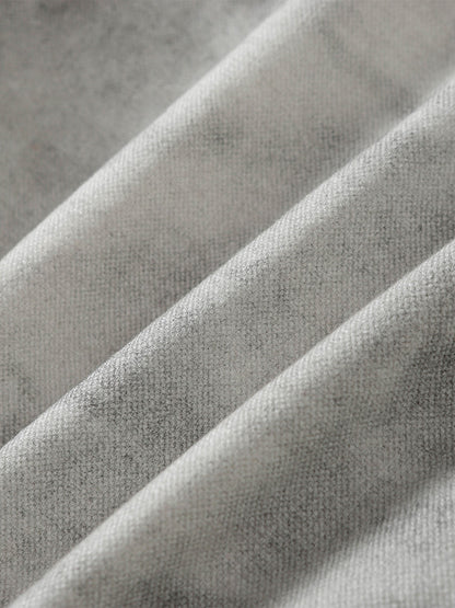 Thesupermade Washed Distressed Fur Hooded Jacket 