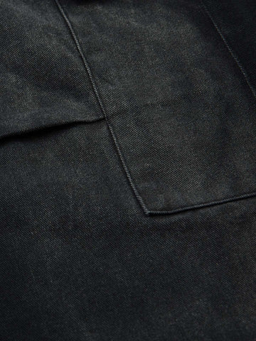 Washed Multi Pocket Drawstring Cargo Jeans 