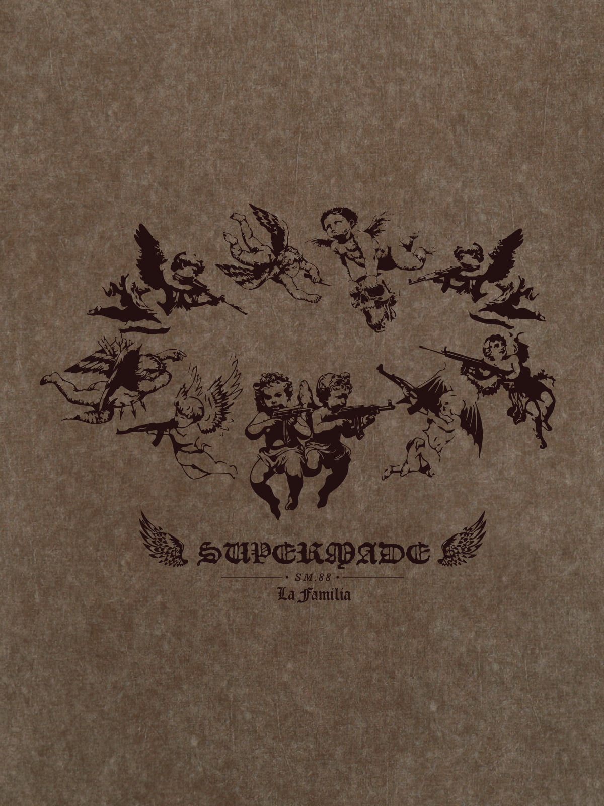 Original Vintage Angel Graphic Print T-Shirt 