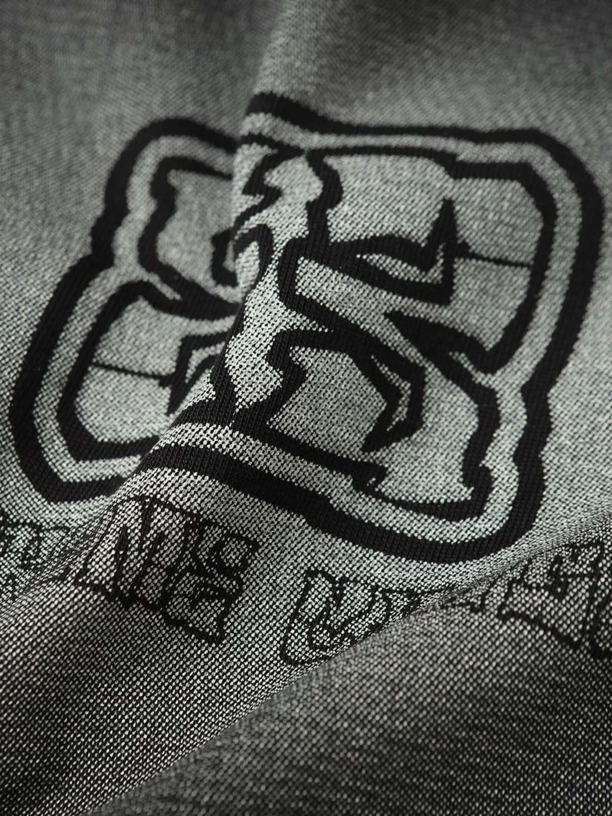 Washed  Patch Embroidery T-shirt 