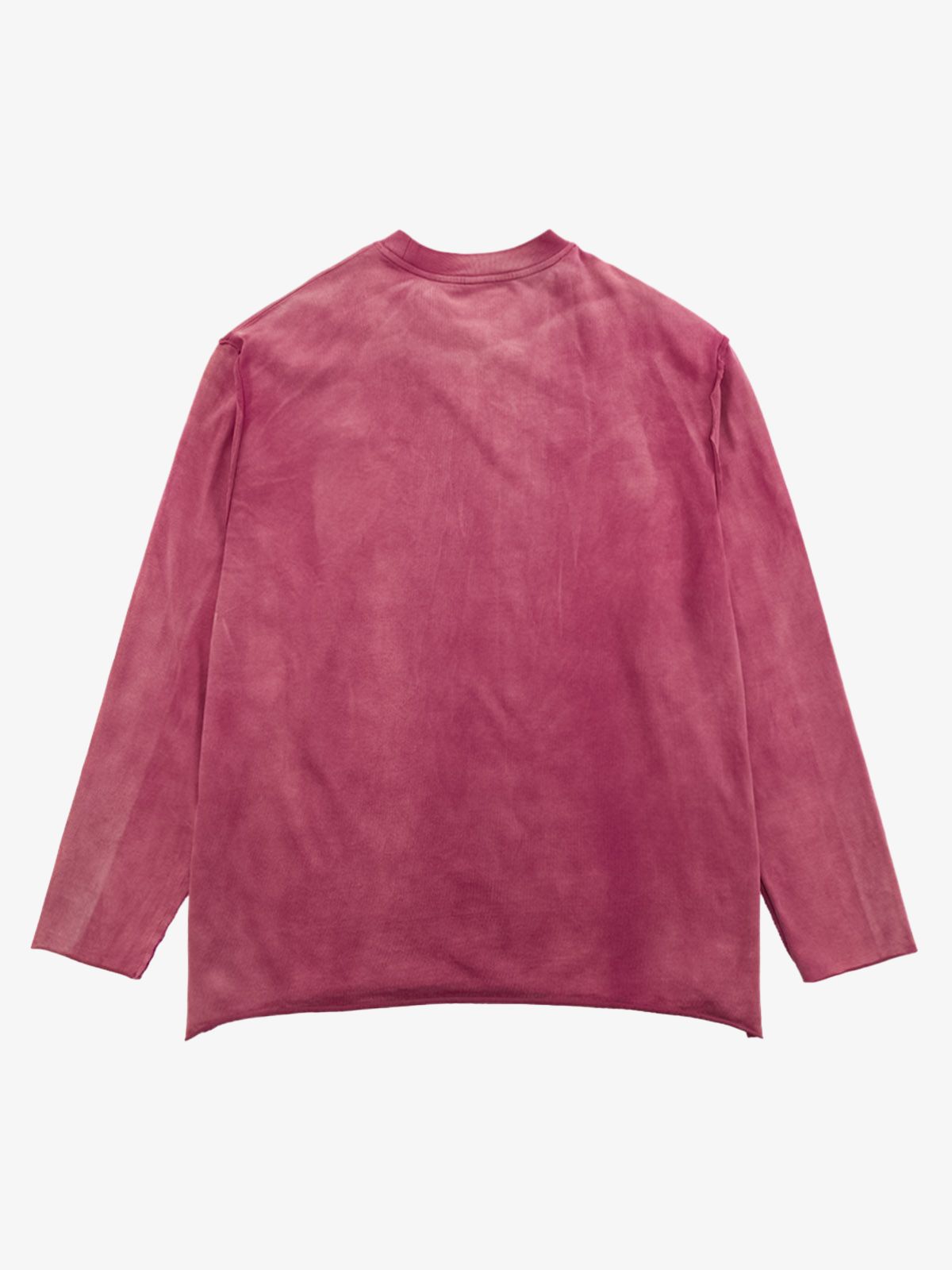 Thesupermade Washed Edge Long Sleeve T-shirt 