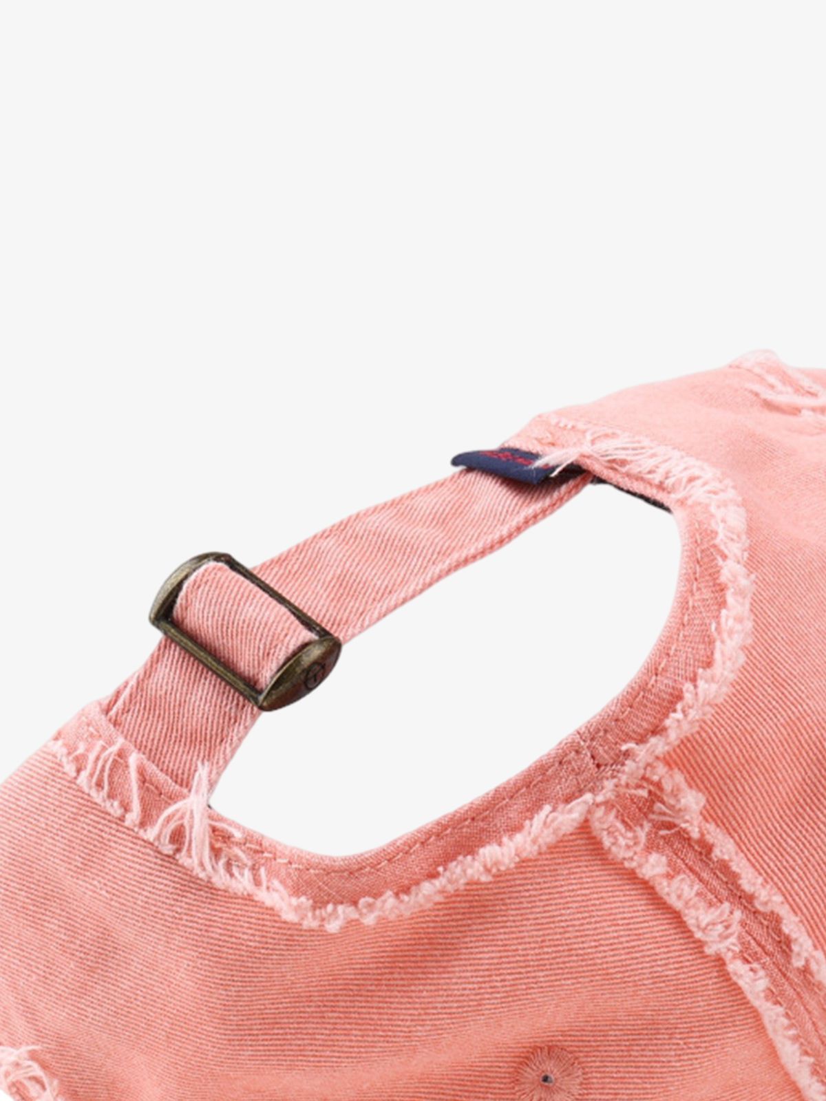 Distressed Denim Baseball Cap 