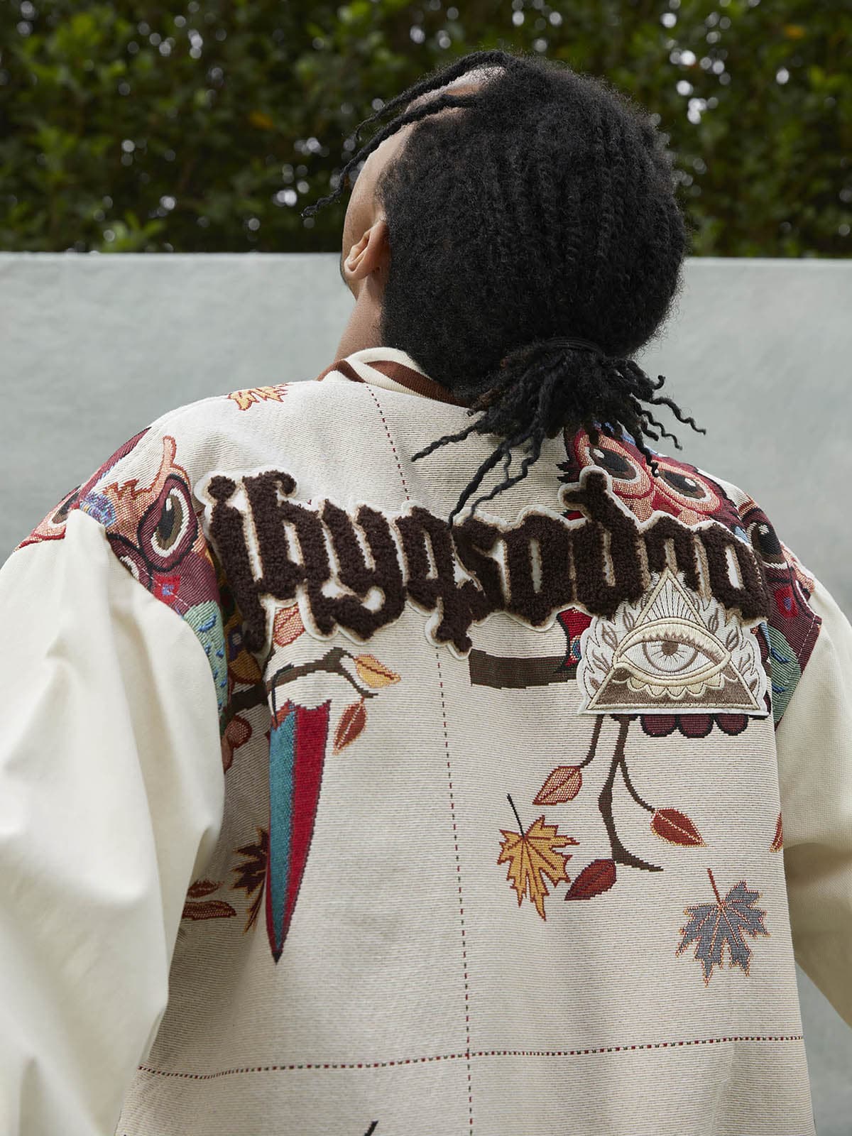 Thesupermade Owl Patch Embroidered Baseball Jersey 