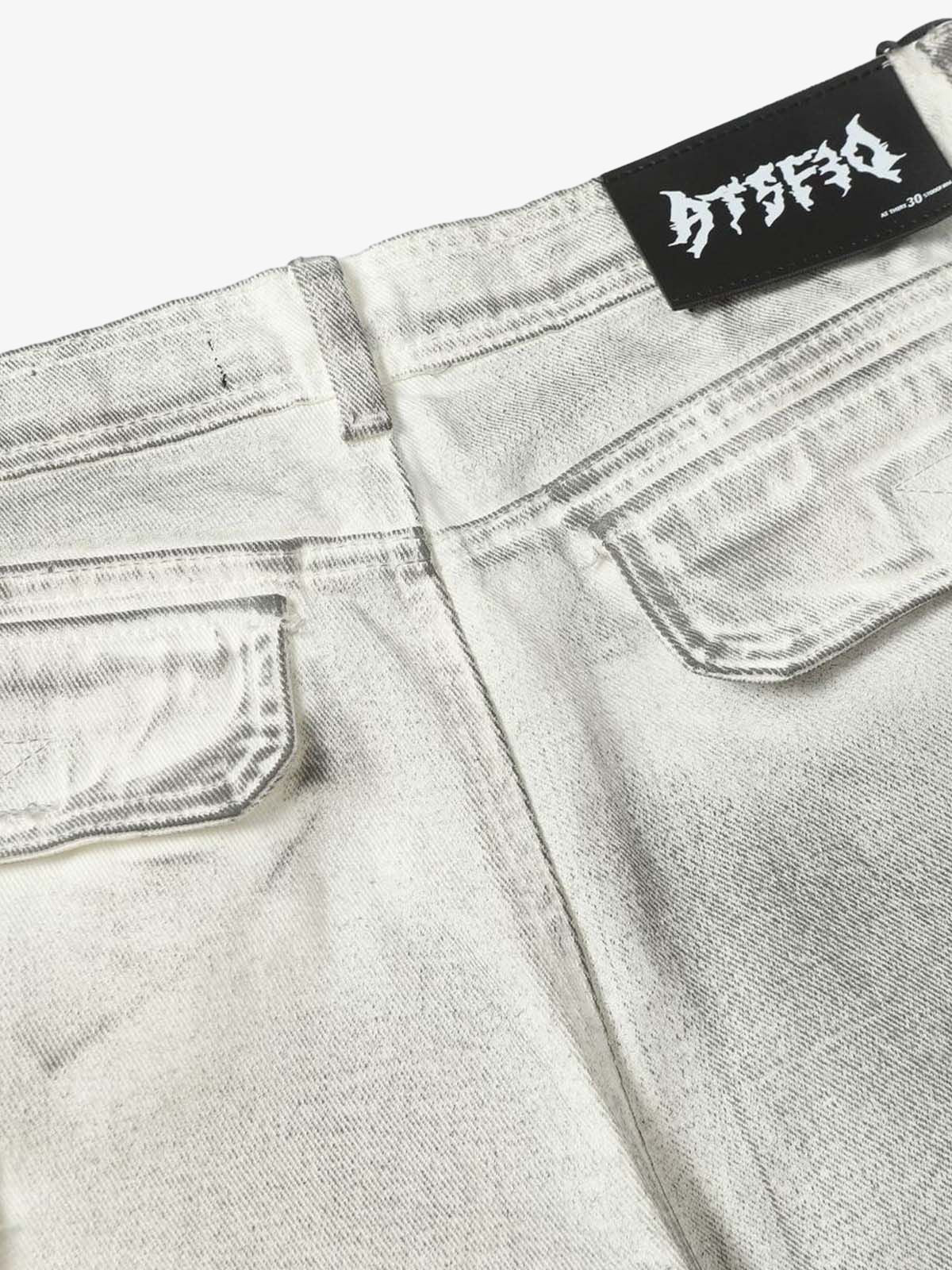 Distressed Multi-Pocket Cargo Shorts 