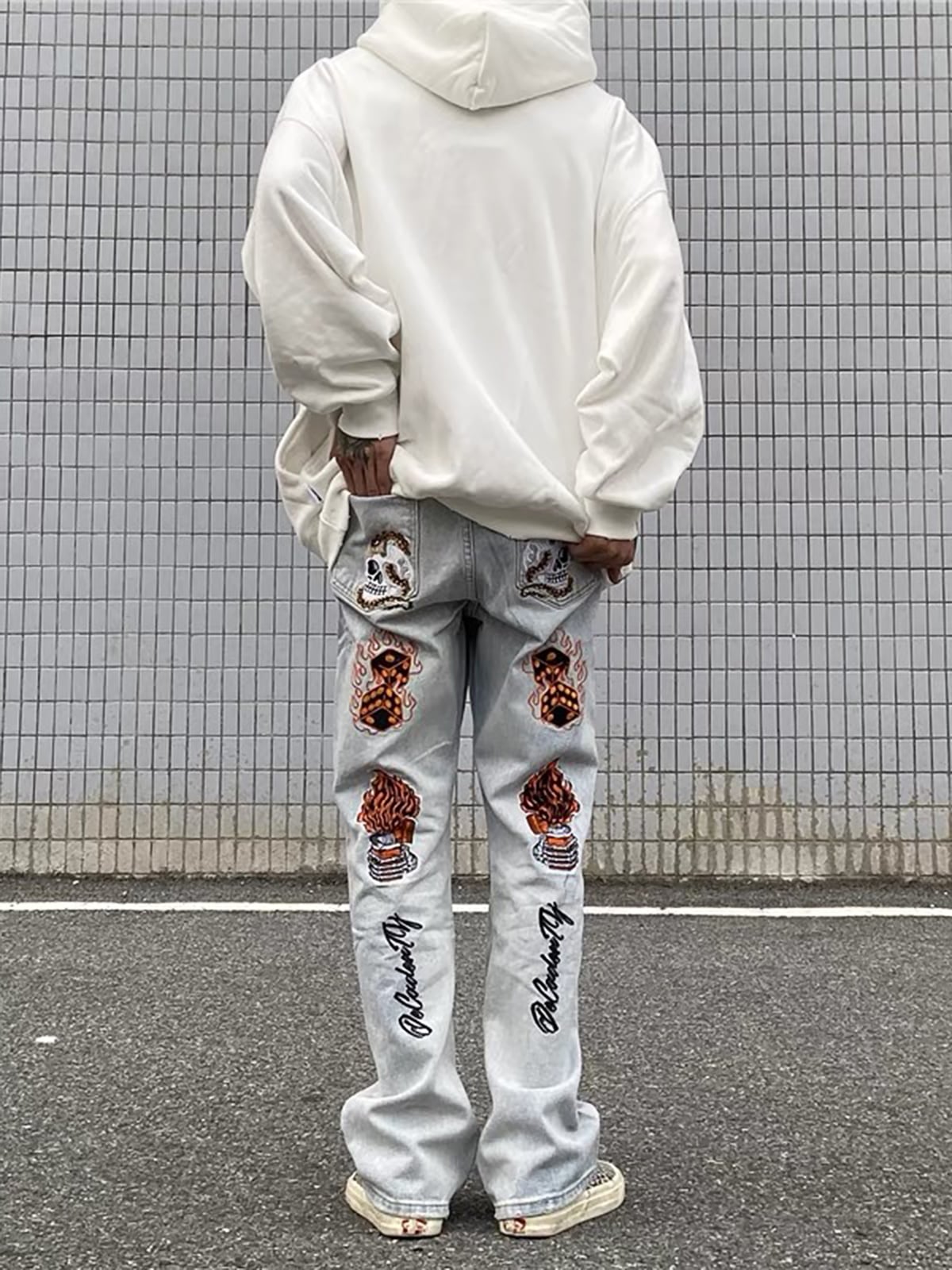 Thesupermade High Street Embroidery Retro Jeans - 1574 