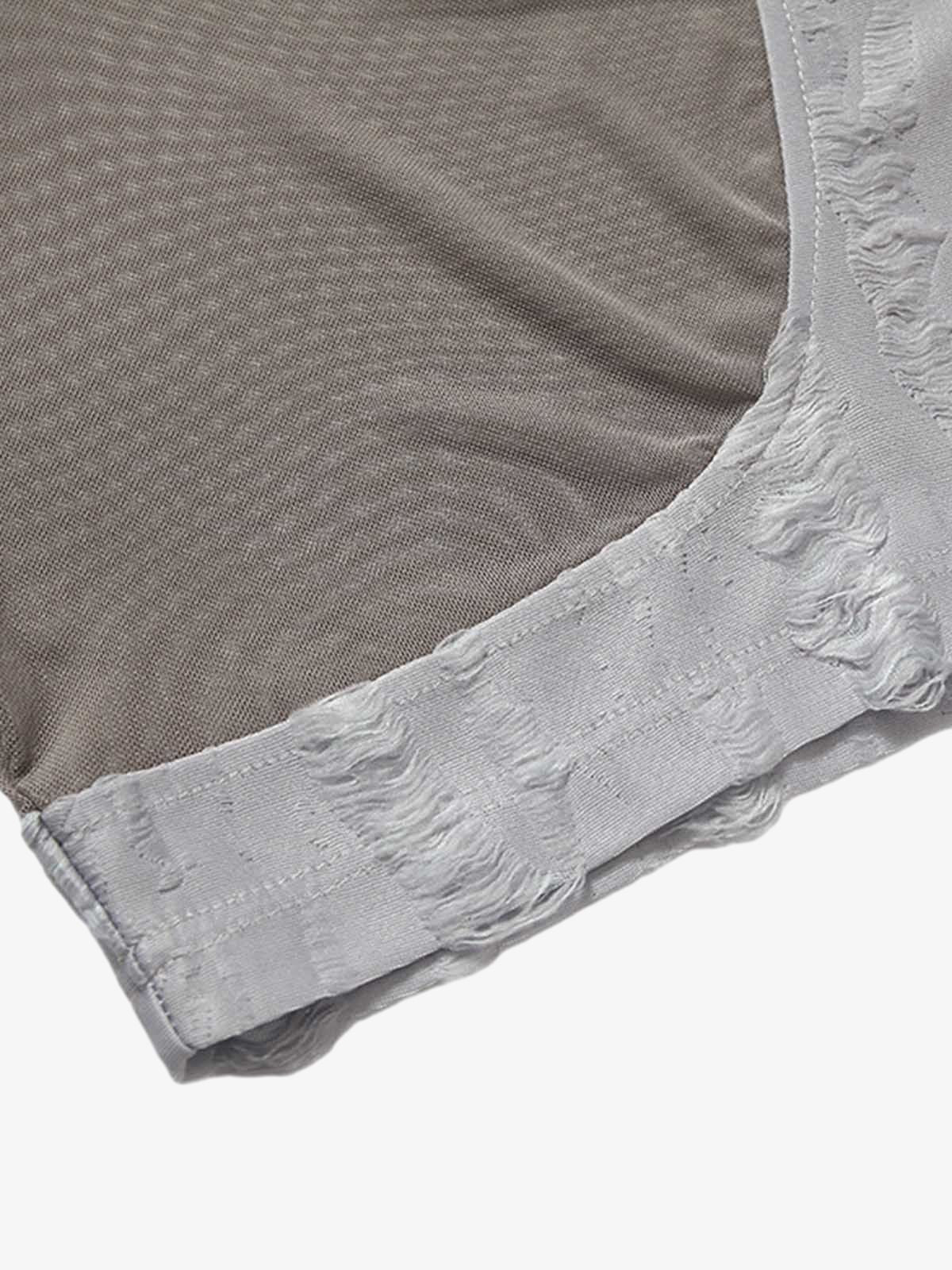 Street Stitching Cross Print T-shirt 