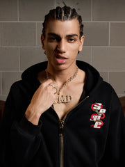 Original Embroidered Zip Up Hoodie 