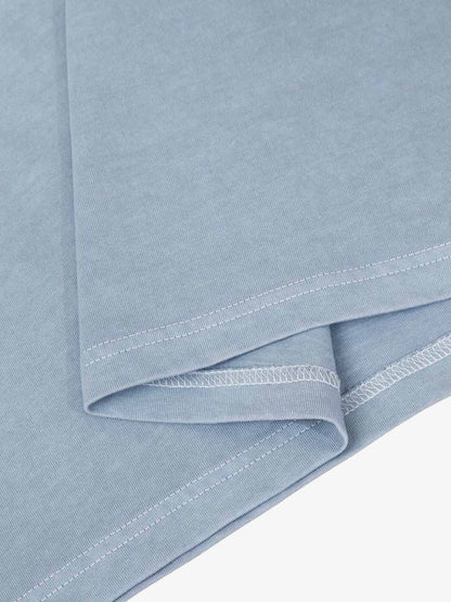 Washed Jersey Welt Stitching T-shirt 