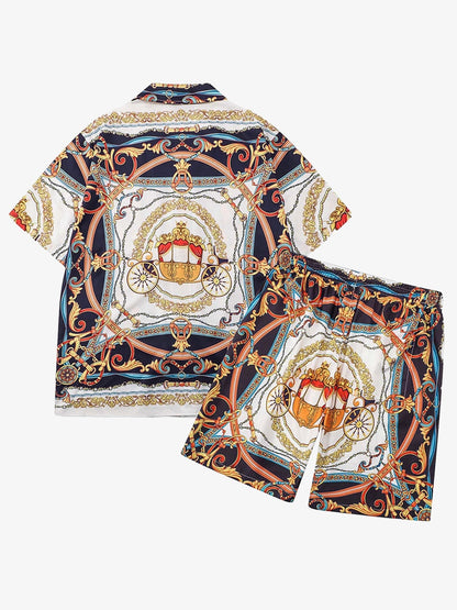 High Street Palace Style Printed Short Sets 