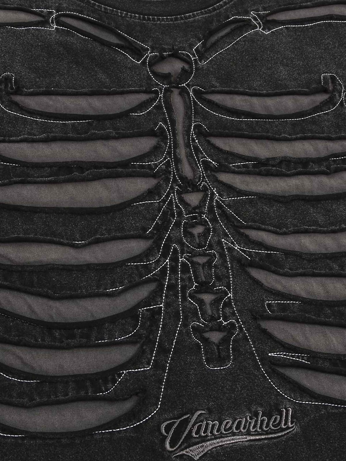 Dark Bones Washed Short-sleeved T-shirt - 1627 