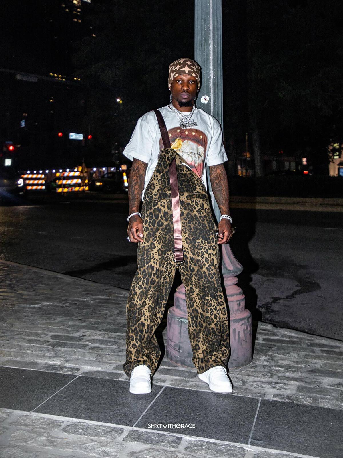 Thesupermade Leopard Print Street Style Workwear Overalls - 2020 