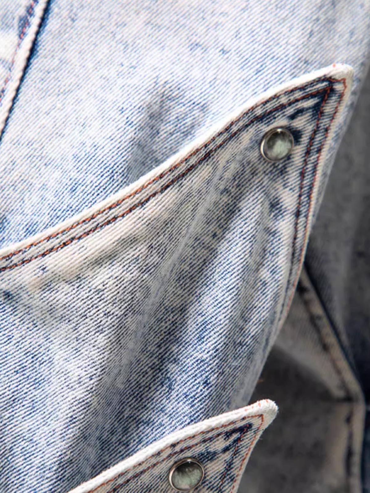 Thesupermade High Street Deconstructed Washed Jeans 