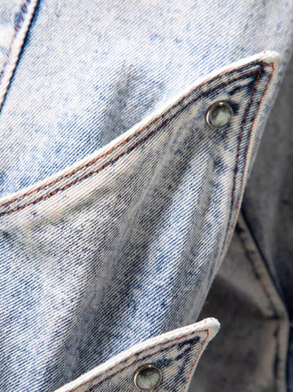 Thesupermade High Street Deconstructed Washed Jeans 