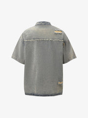 Ripped Denim Distressed Suit - 2460 