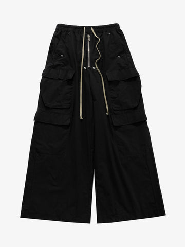 RO Style Multi-Pocket Baggy Flared Pants - 2321 