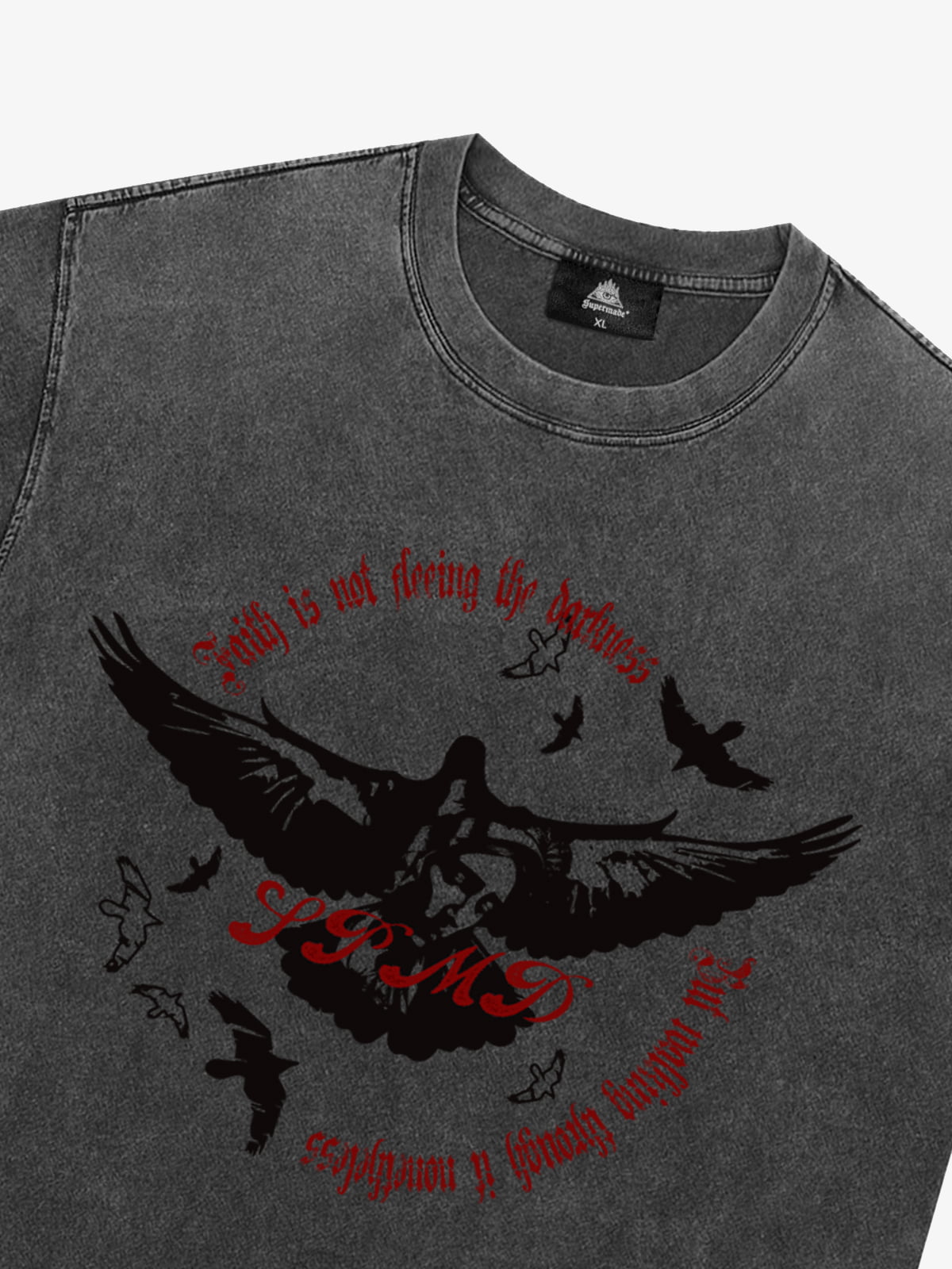 Original Vintage Washed Slogan Graphic T-Shirt 