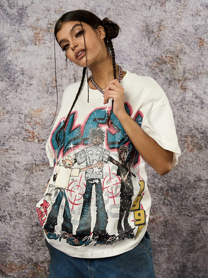 Retro Street GLESA Graphic T-Shirt 