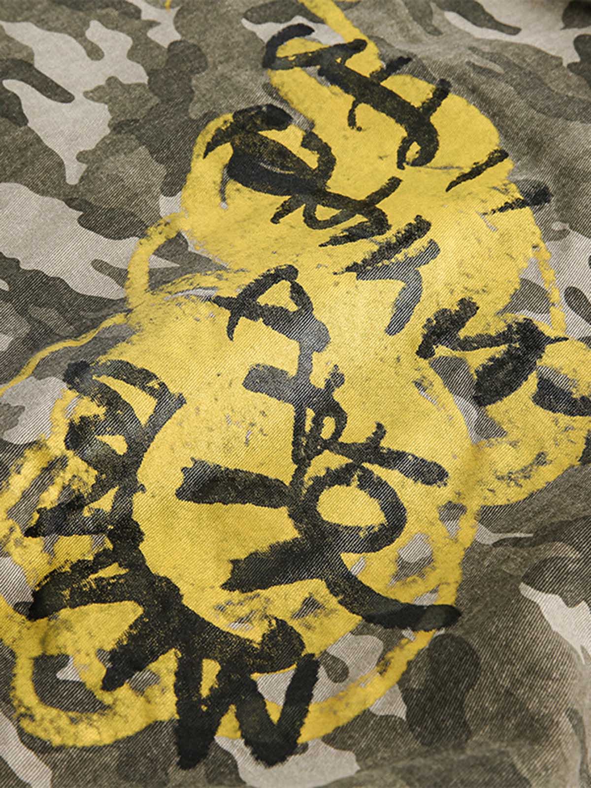 Graffiti Camouflage Baseball Bomber Jacket 