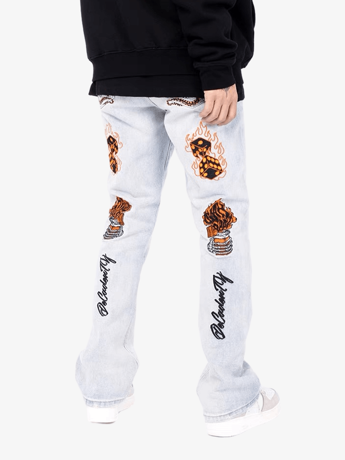Thesupermade High Street Embroidery Retro Jeans - 1574 