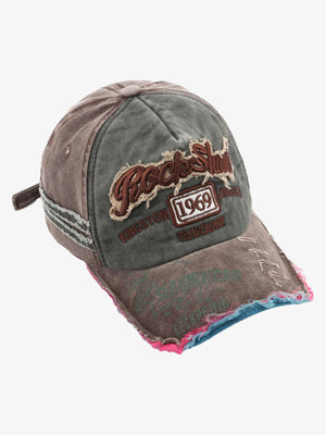 Thesupermade Retro Letter Denim Cap - 2136 