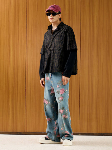 Thesupermade Ripped Denim Baseball Cap - 2028 